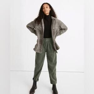 Madewell Bonded Flannel Shirt-Jacket in Cohancy Plaid Small